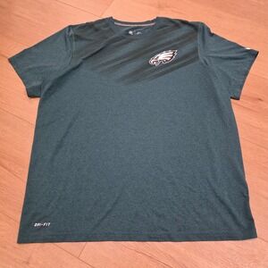 Nike Philadelphia Eagles T Shirt Mens XL Green NFL Team Apparel Dri Fit